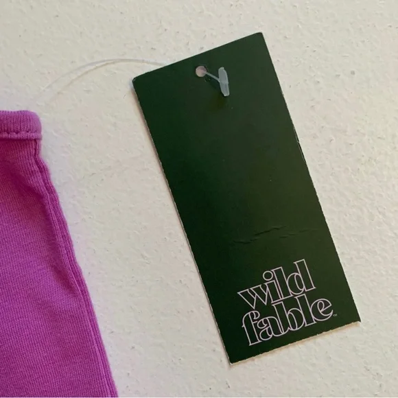 Wild Fable Size Medium Vibrant Purple Cropped Tank Top NWT - Picture 8 of 13